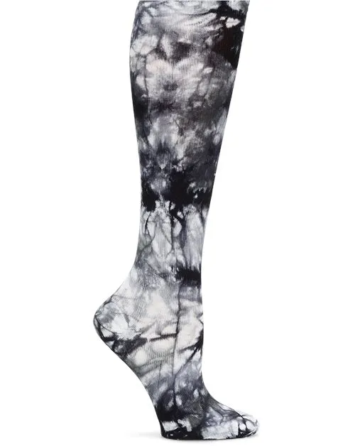 Nurse Mates Compression Sock - Grey/White Tie Dye