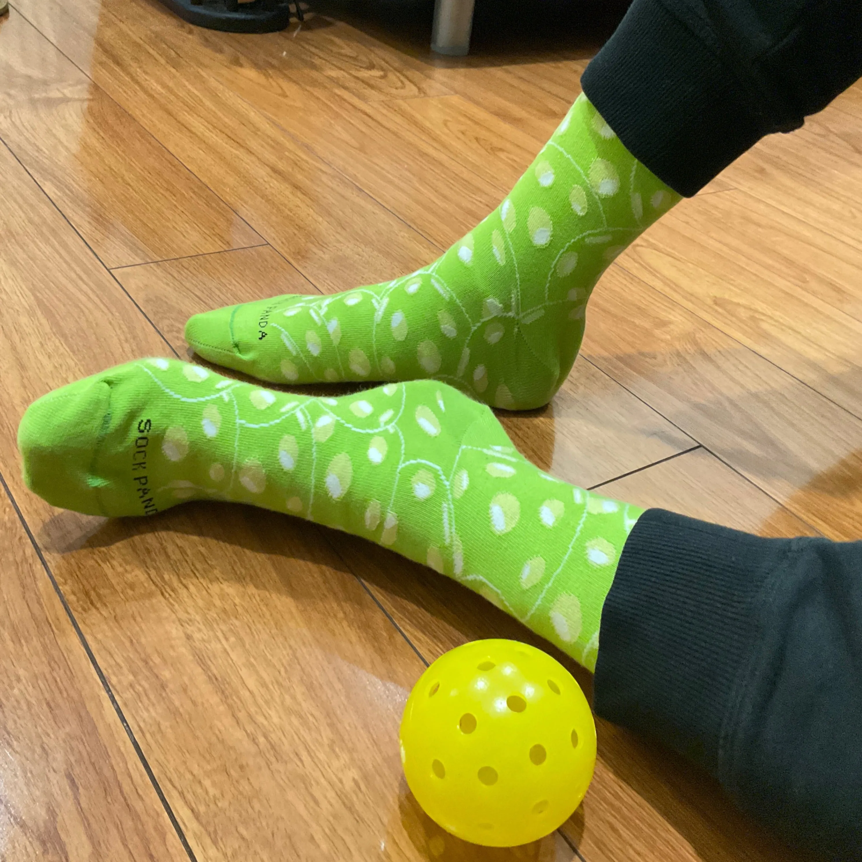 Overlapping Pickleball Pattern Socks from the Sock Panda