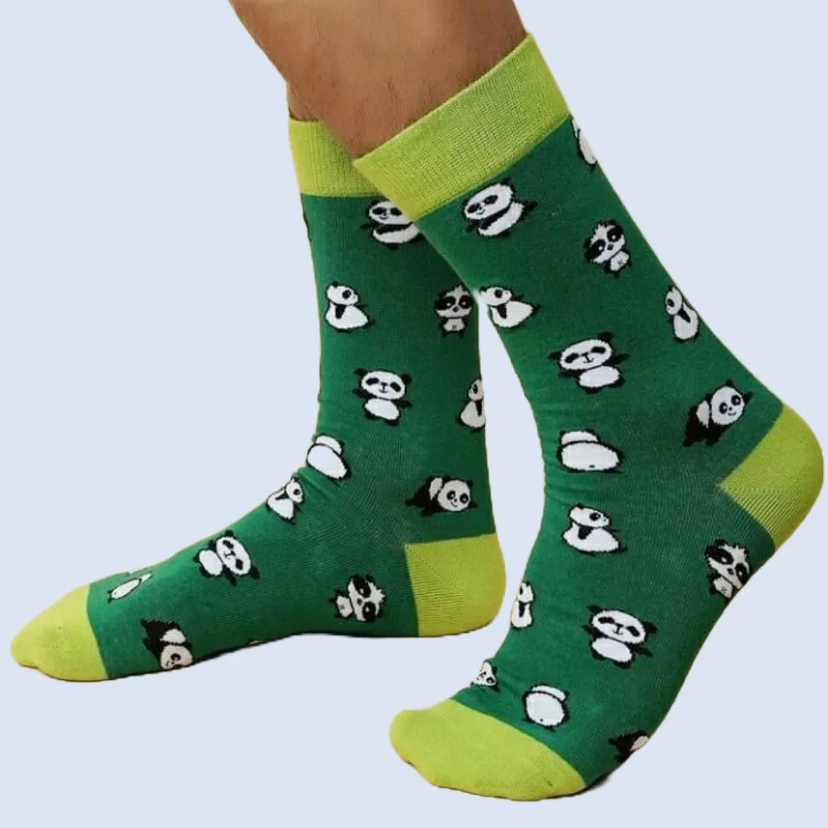 Panda Bear Pattern Socks from the Sock Panda (Adult Large - Men's Shoe Sizes 8-12)