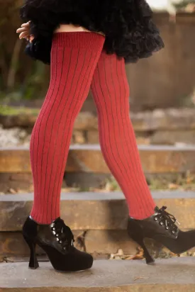 Pinstripe Thigh High