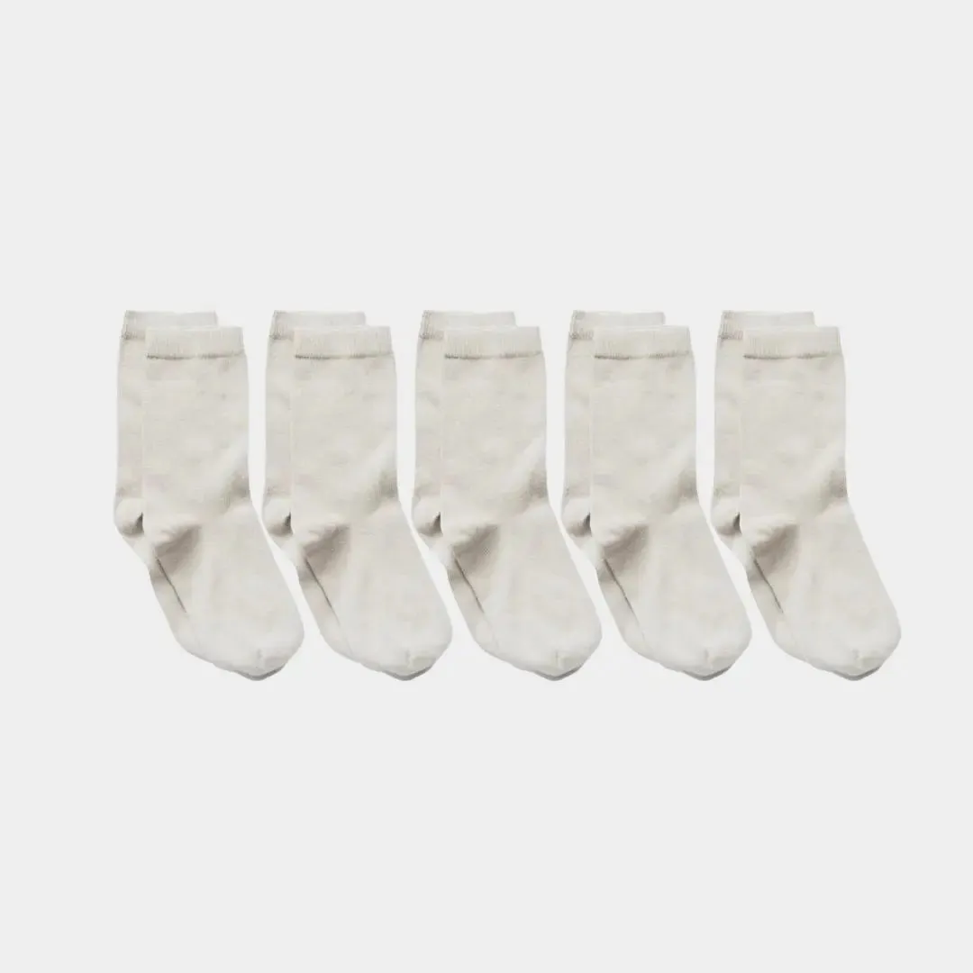 Pure (no dye) Kids' Socks (No Grips) - 98% Organic Cotton