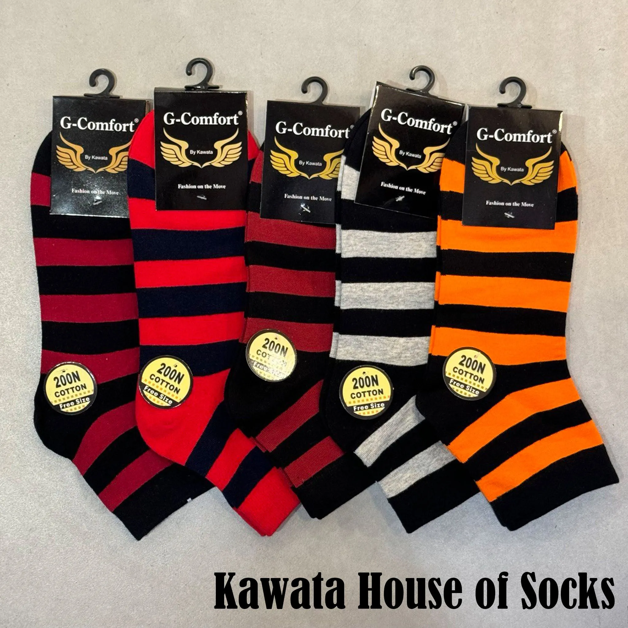 Quarter Stripes Length Socks