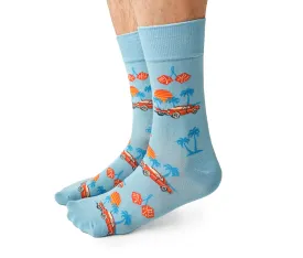 "Miami Dice" Crew Socks by Uptown Sox - Large