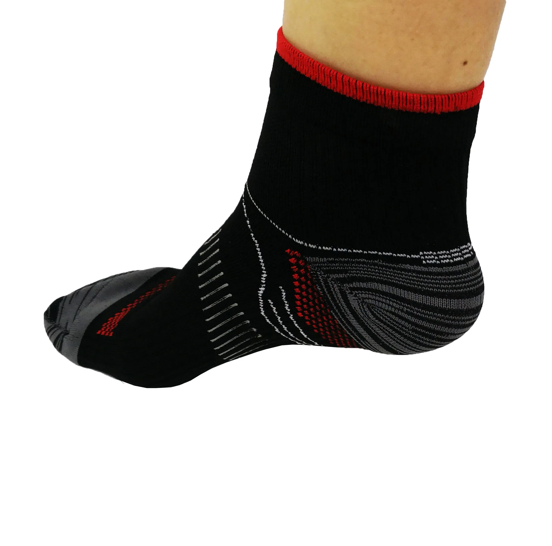 Running Socks Red/Black