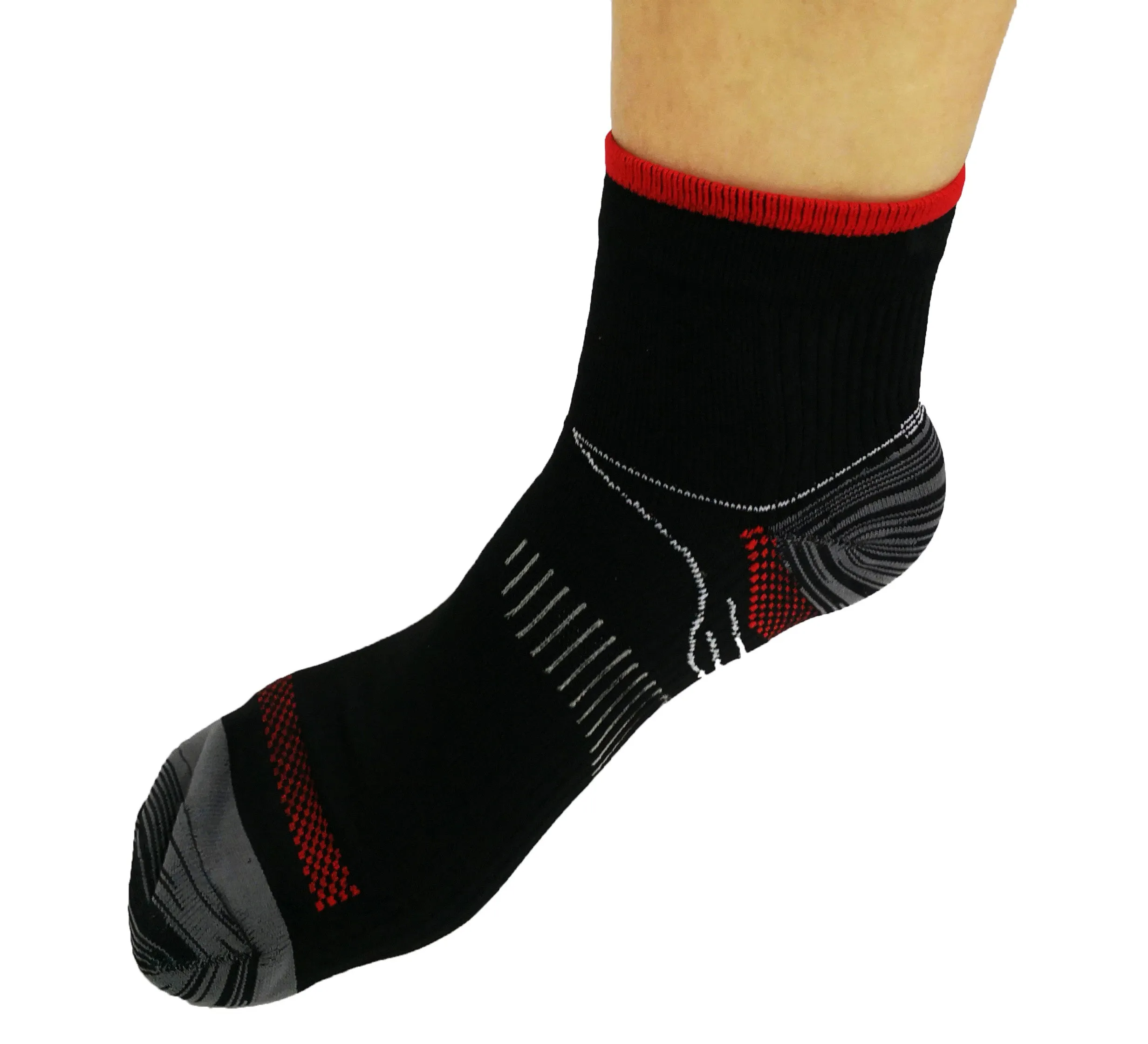 Running Socks Red/Black