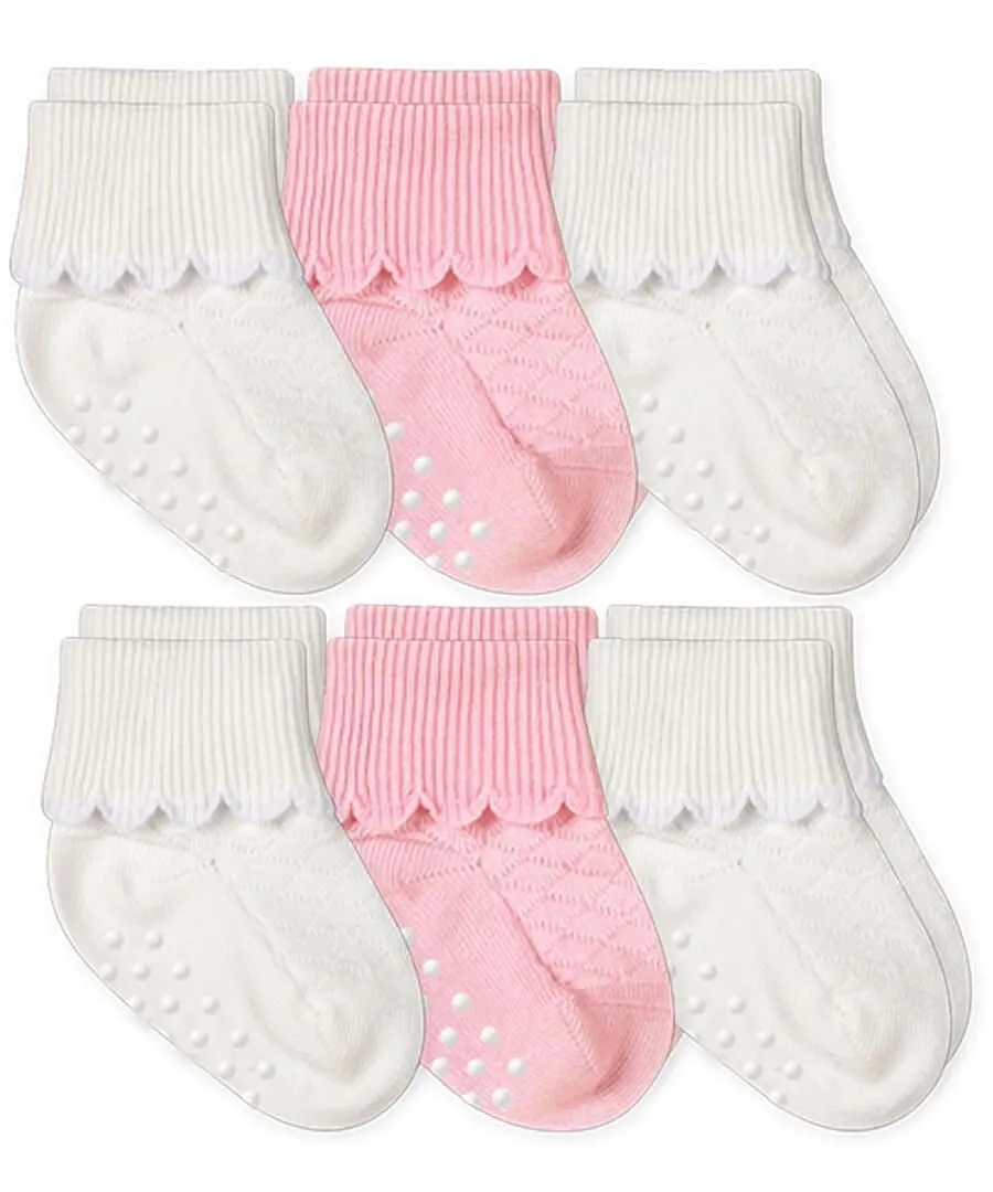 Scalloped edge socks(3 pairs)