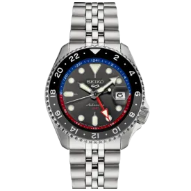 Seiko 5 Sports SKX GMT U.S. Special Creation Charcoal Gray Dial SSK019