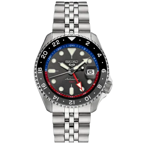 Seiko 5 Sports SKX GMT U.S. Special Creation Charcoal Gray Dial SSK019