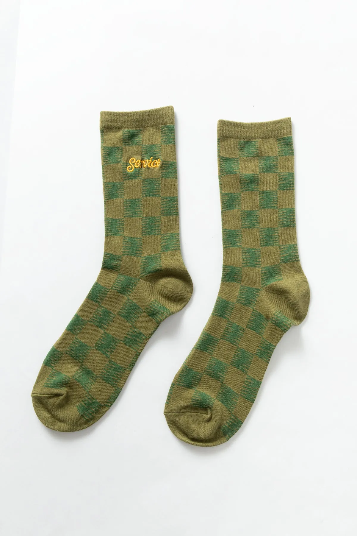 Service Works - Checker Socks - Green