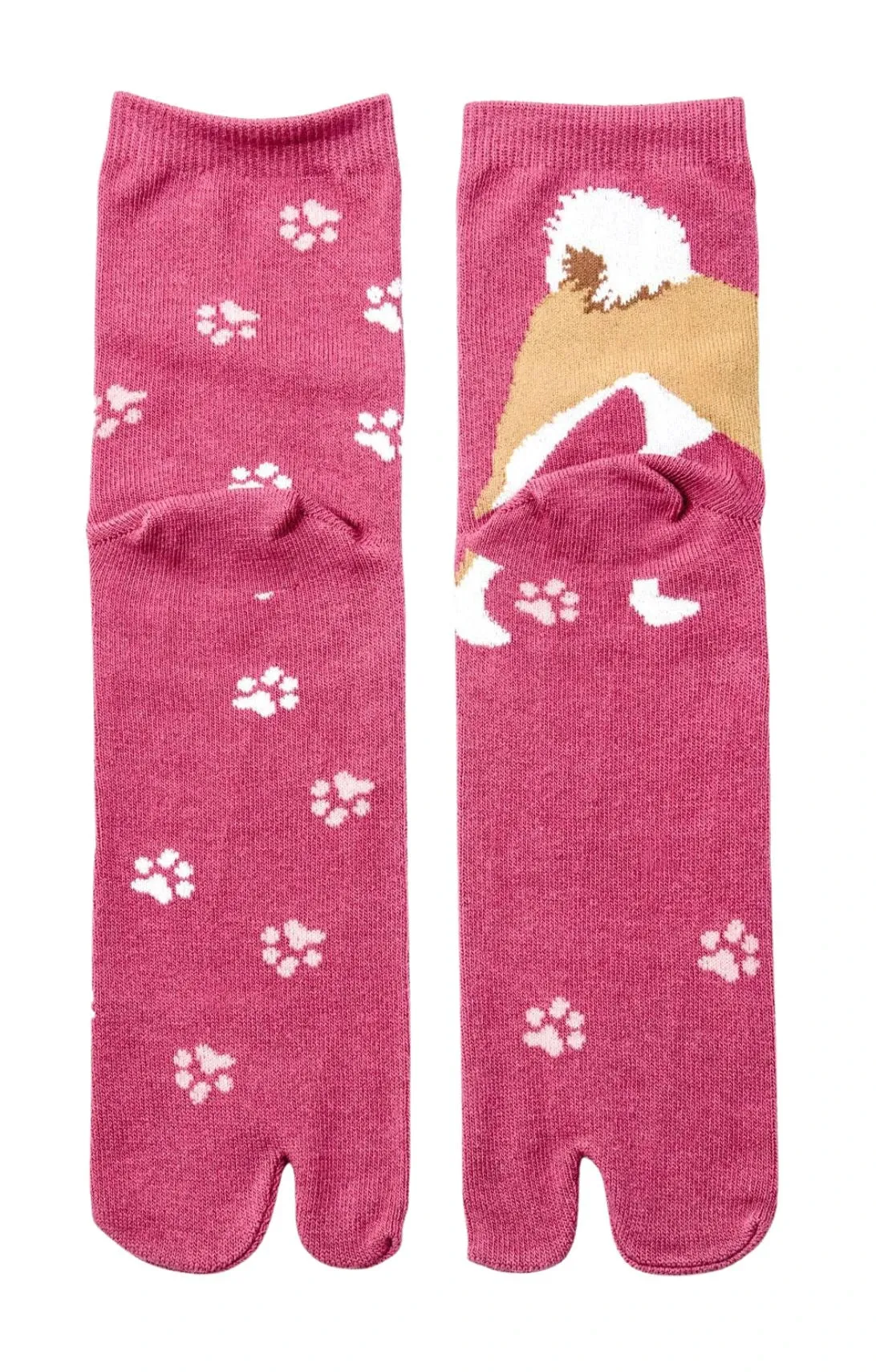 Shiba Inu Dog Tabi Toe Socks