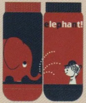 Shinzi Red Elephant Socks