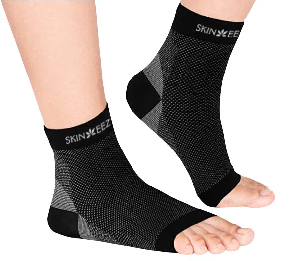 Skineez Medical Grade Moderate Compression Foot And Ankle Sleeve