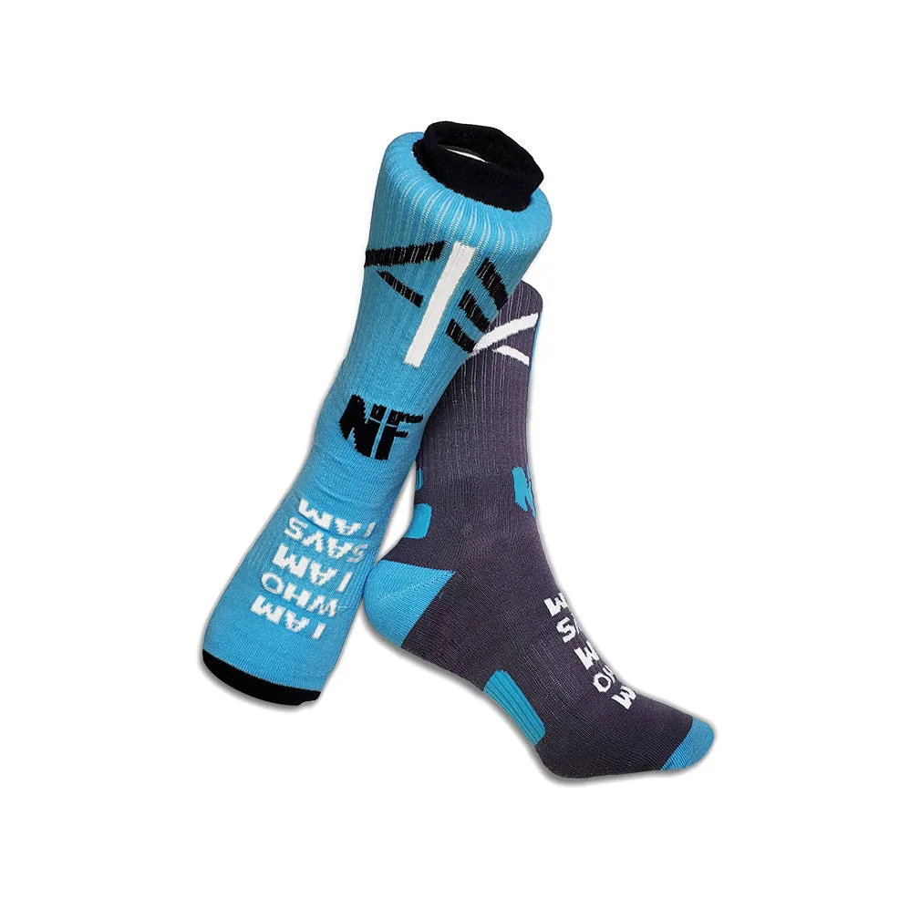 Sky I AM - Knit Crew Socks