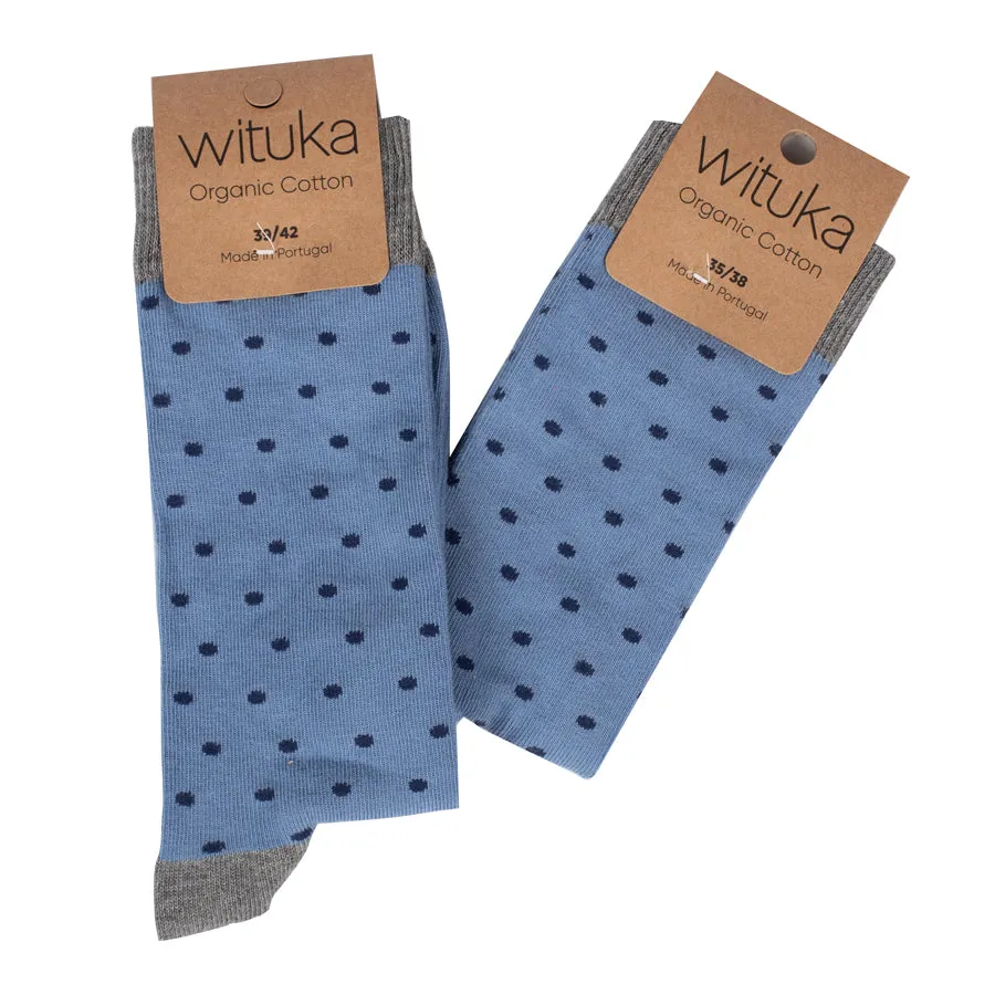 Socks Blue Dots