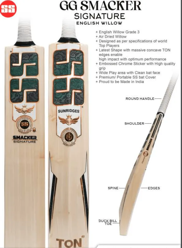 SS GG Smacker Signature Adult Cricket Bat