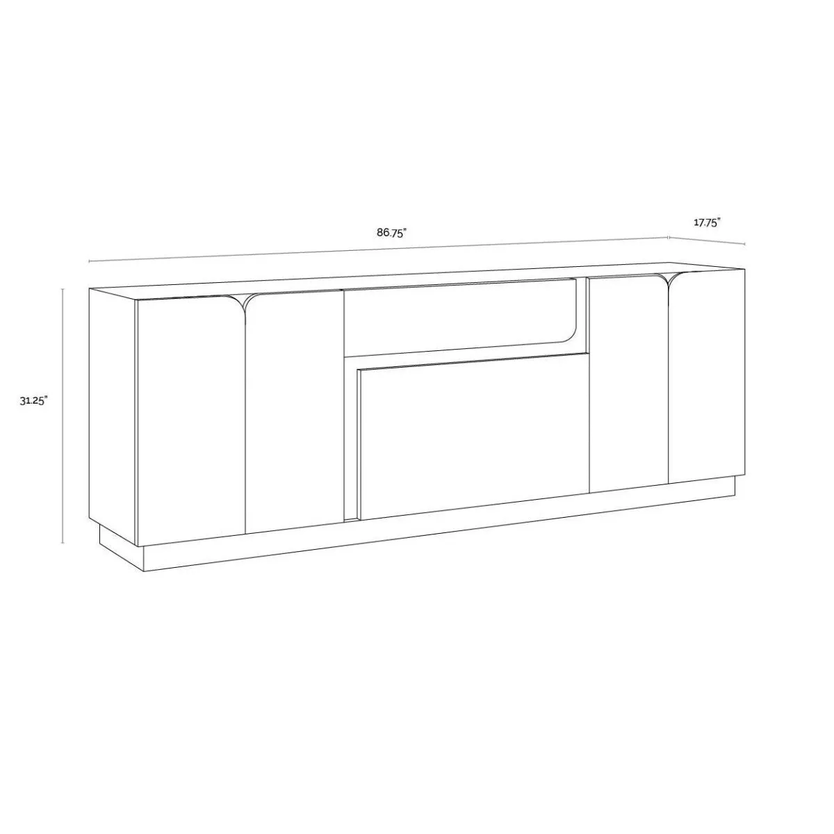 Sunpan Arezza Sideboard