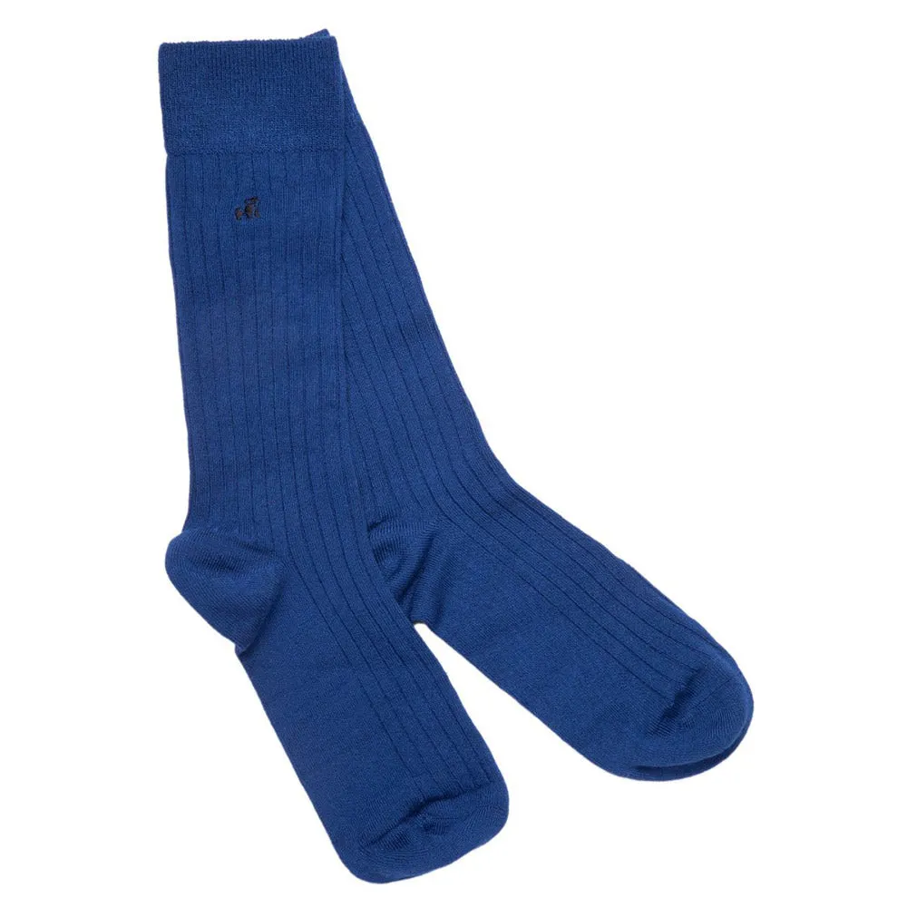 Swole Panda Bamboo Socks - Royal Blue