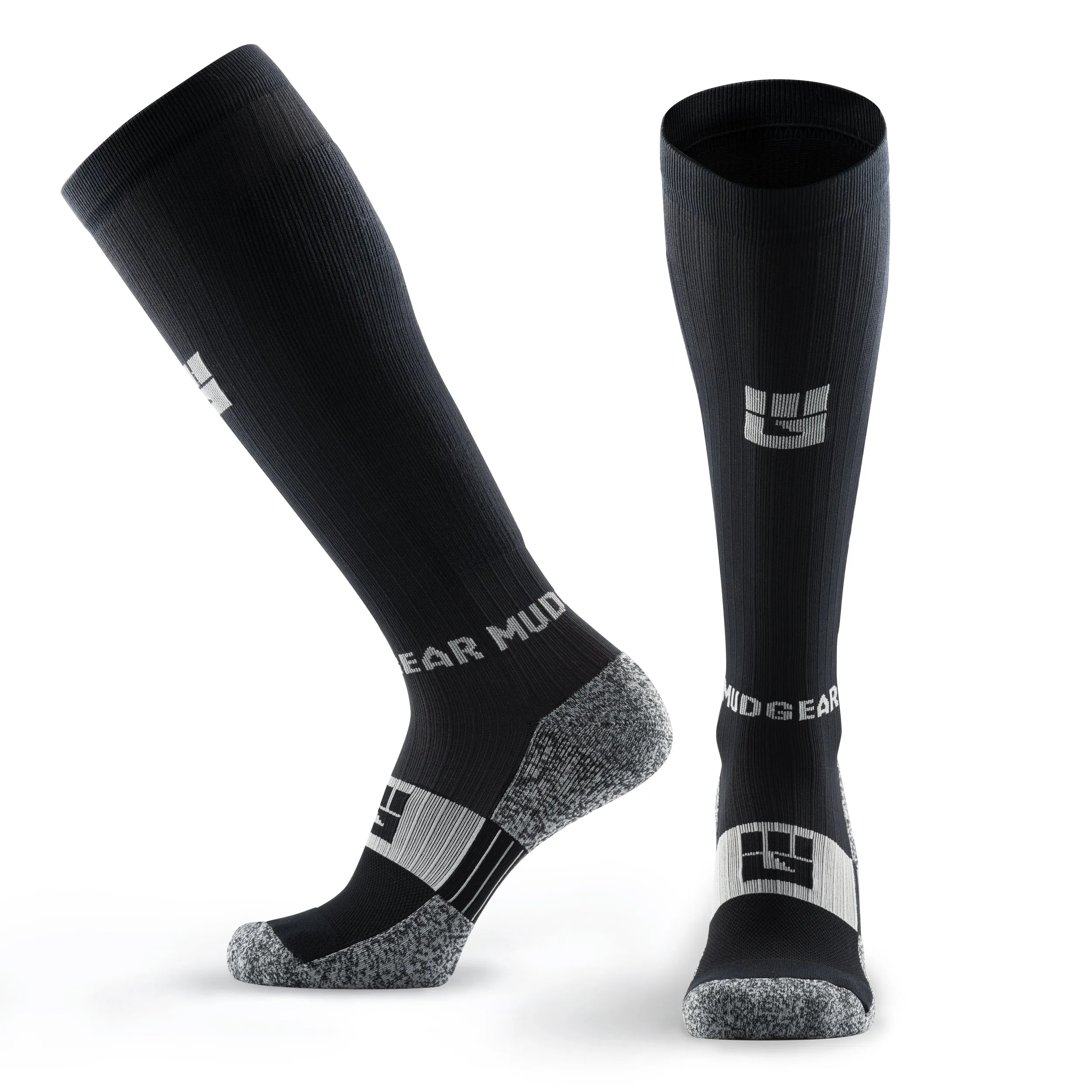 Tall Compression Socks (Black/Gray)