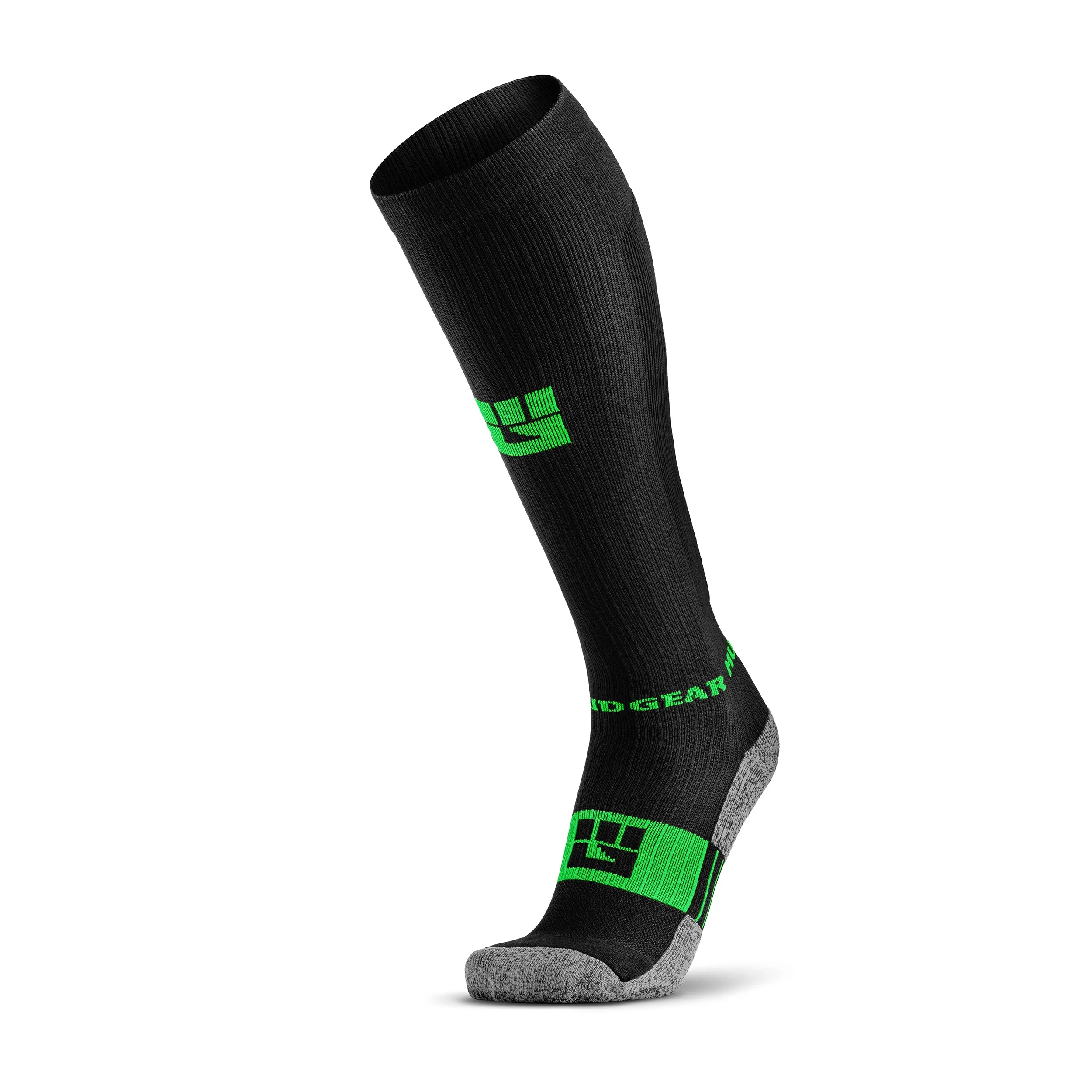 Tall Compression Socks (Black/Green)