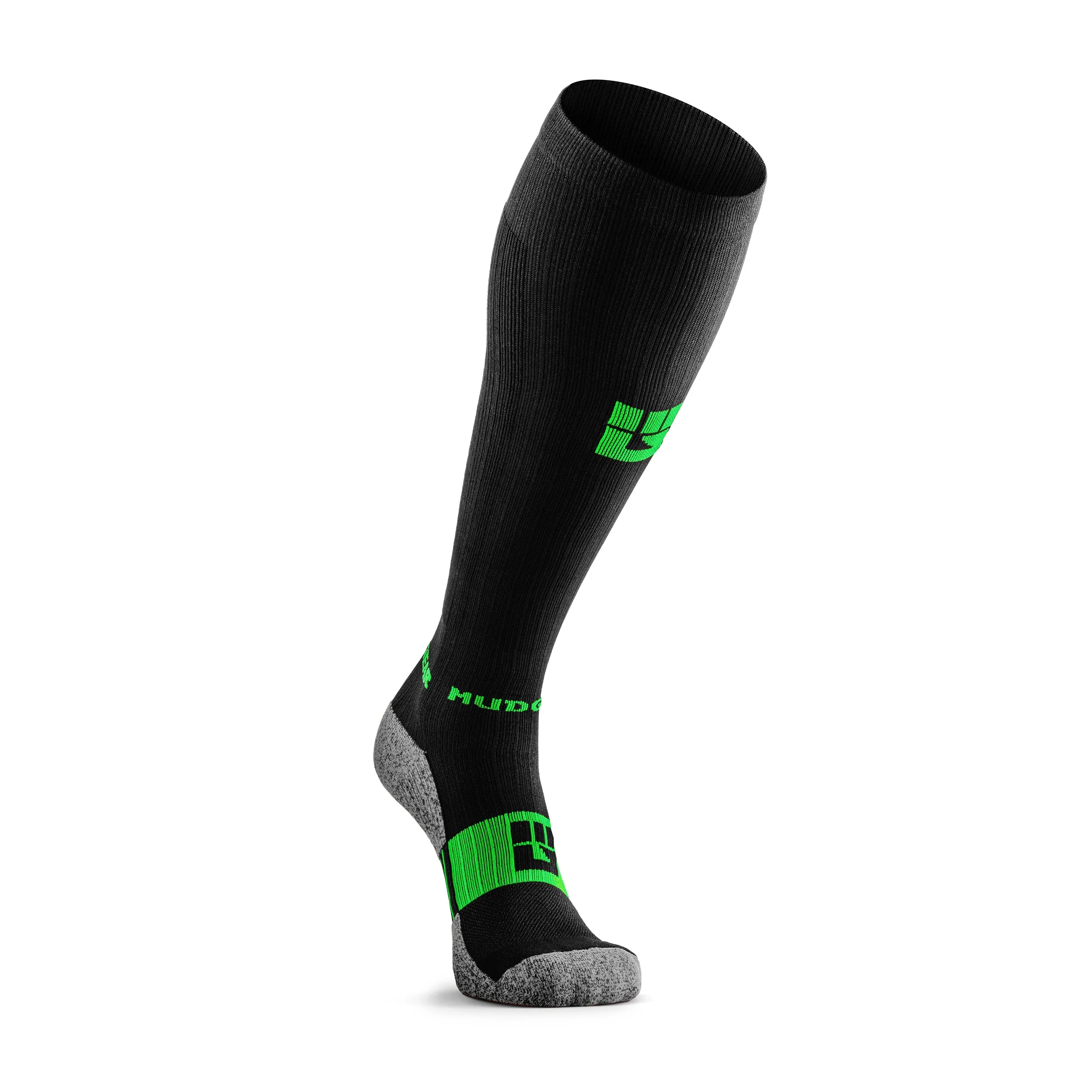 Tall Compression Socks (Black/Green)