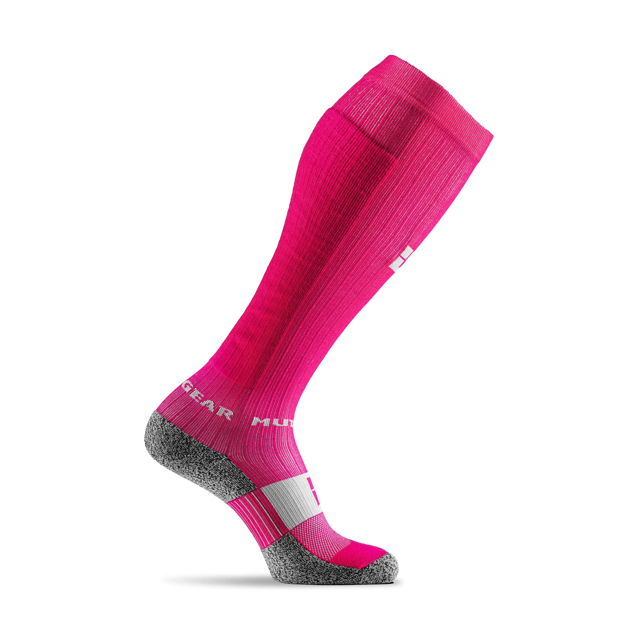 Tall Compression Socks (Pink/Gray)