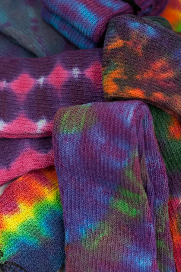 Tie Dye Shorty Scrunchable Warmers