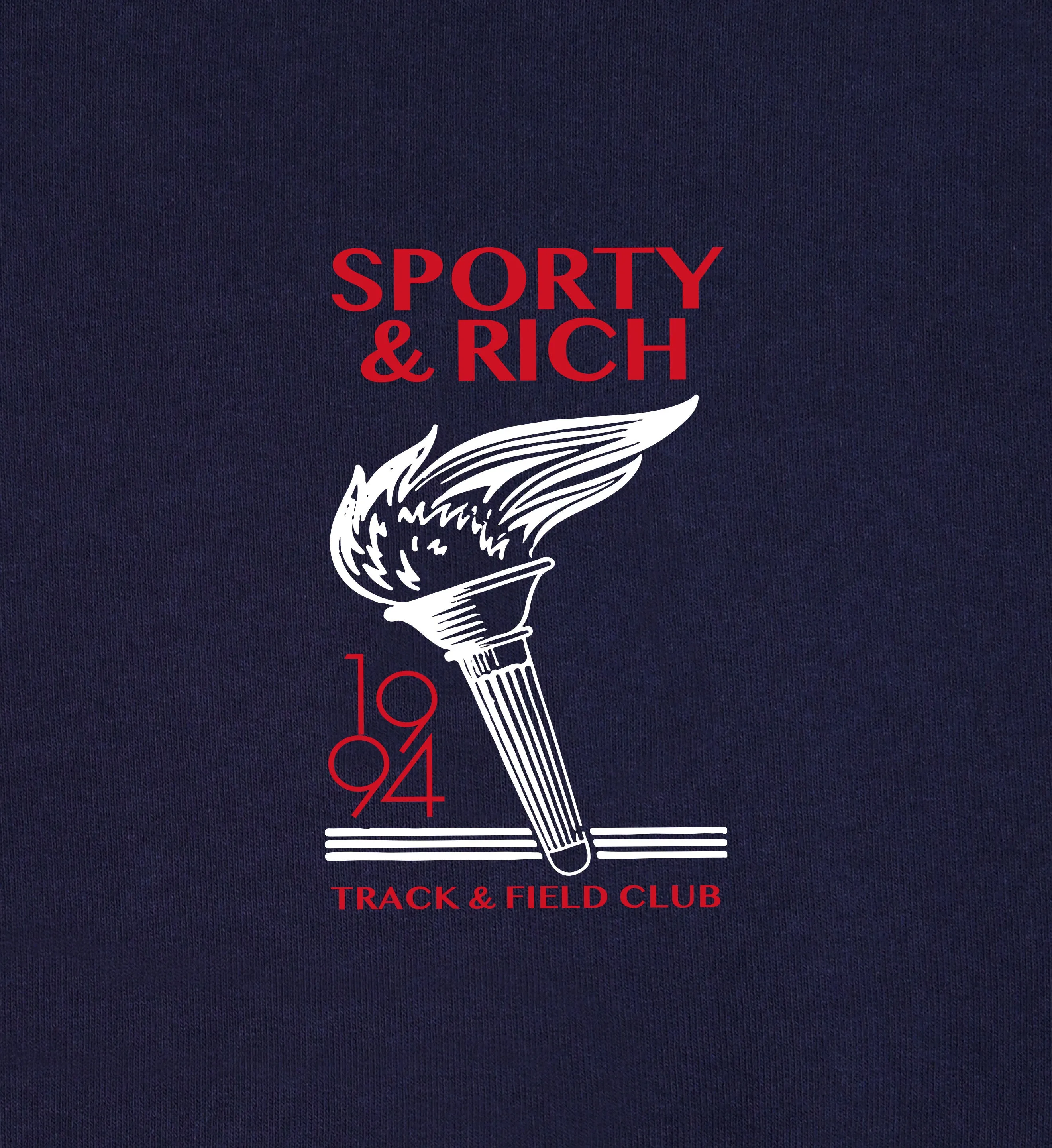 Torch Crewneck - Navy/Sports Red/White