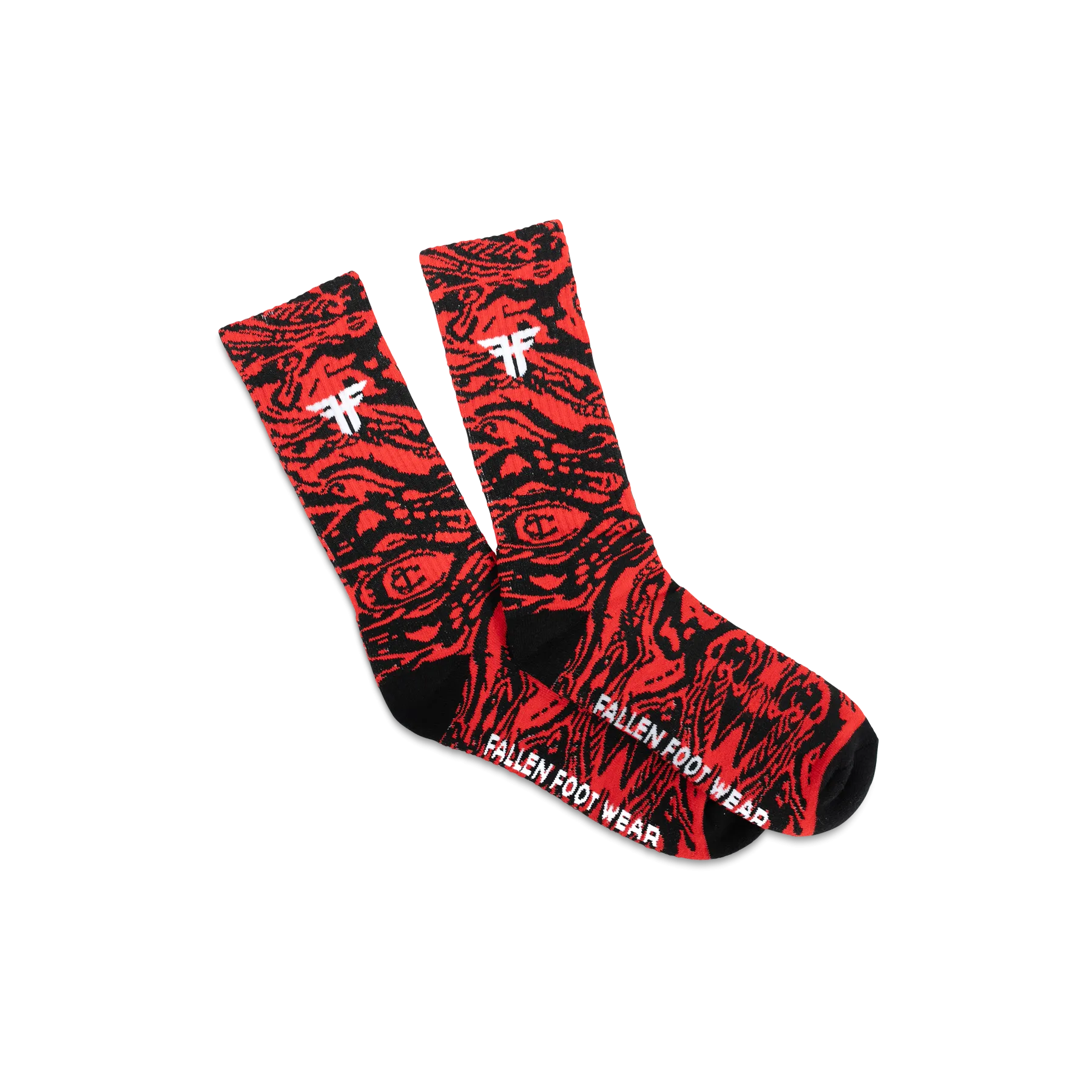 TRADEMARK SOCK RED/BLACK