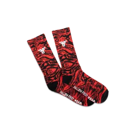 TRADEMARK SOCK RED/BLACK