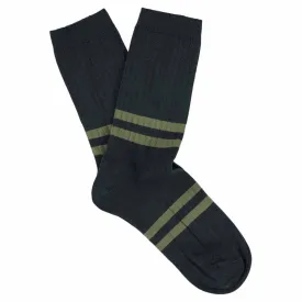 Women Stripes Blue / Olive