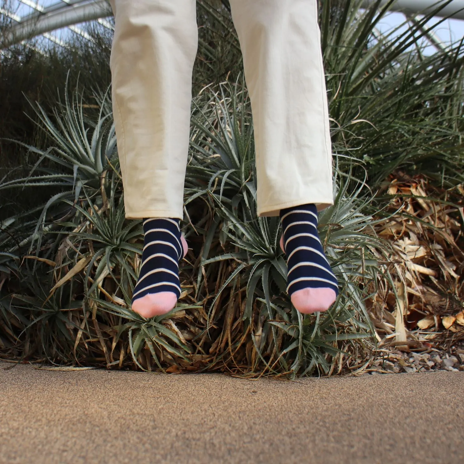 Women's Breton Striped Cotton Socks