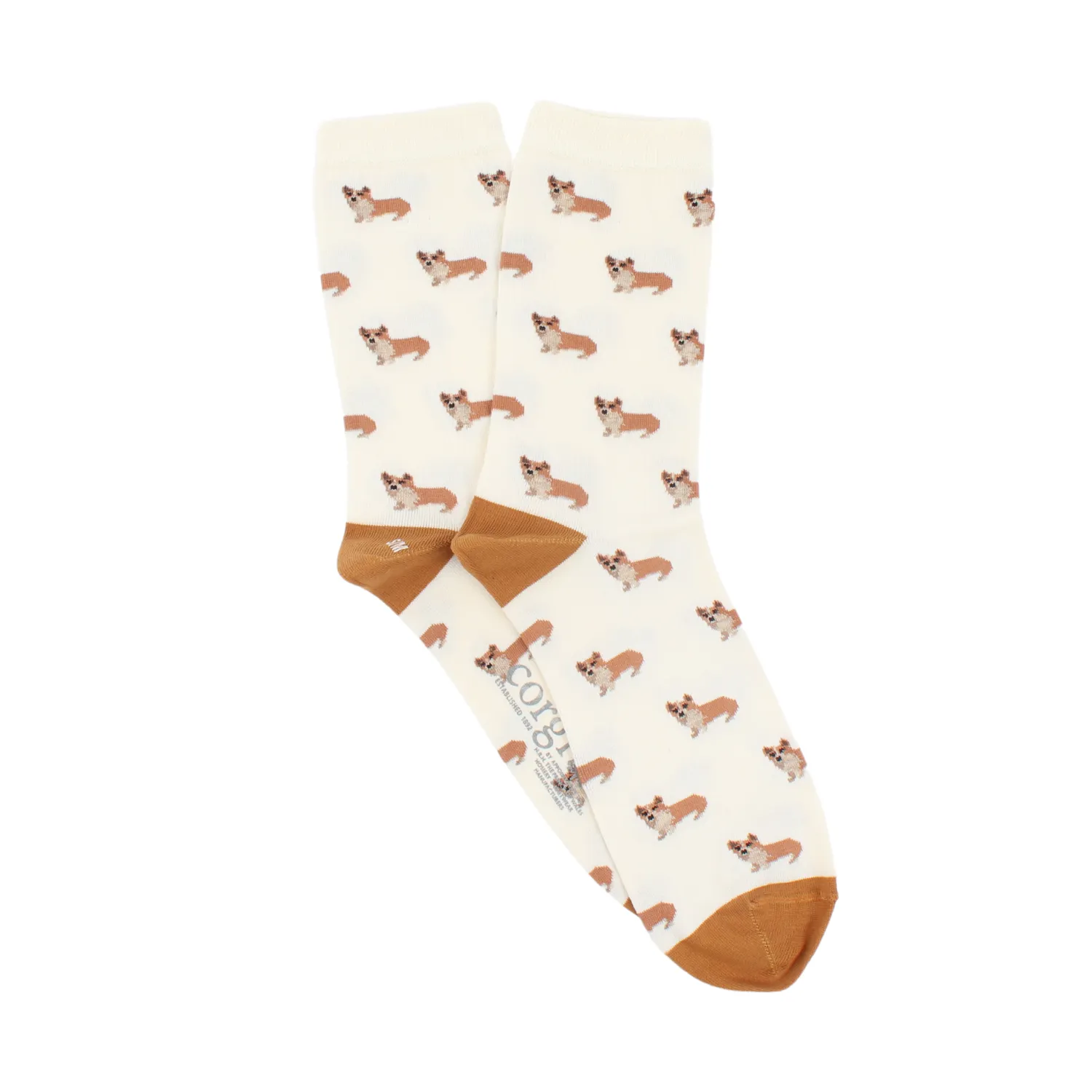 Women's Corgi Dog Cotton Socks