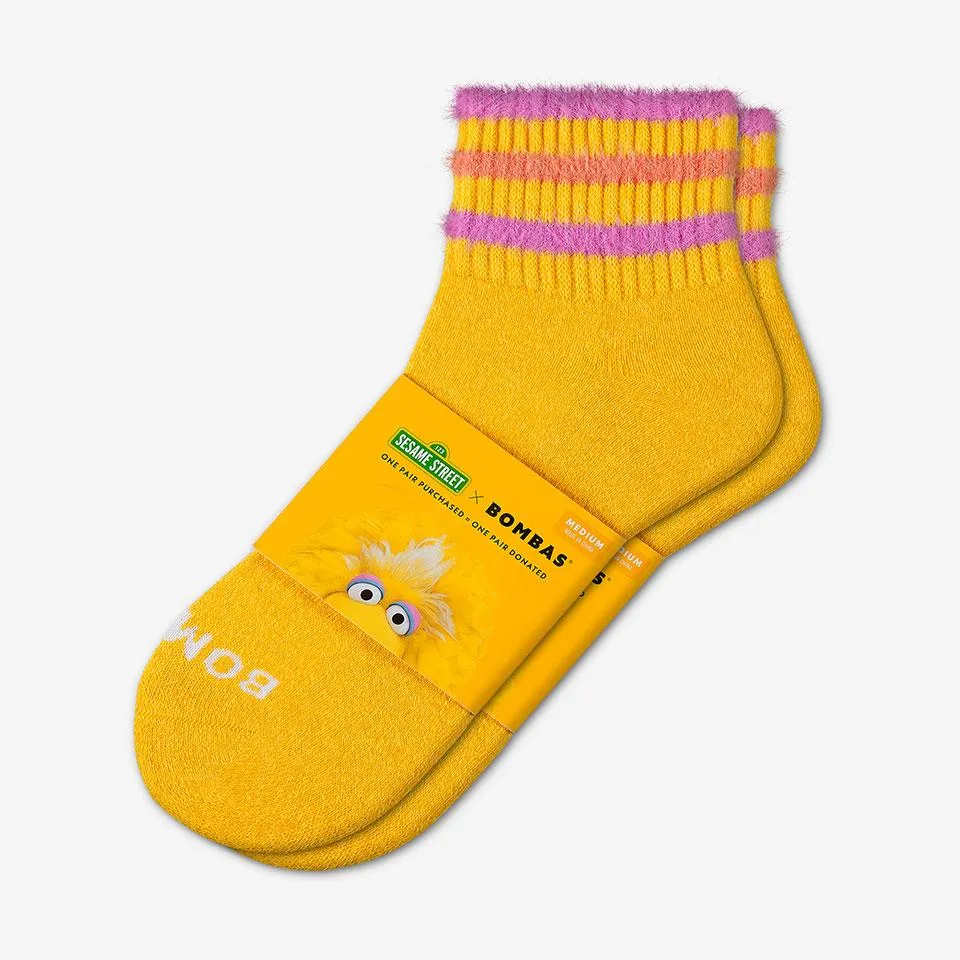 Youth Sesame Street Fuzzy Big Bird Socks